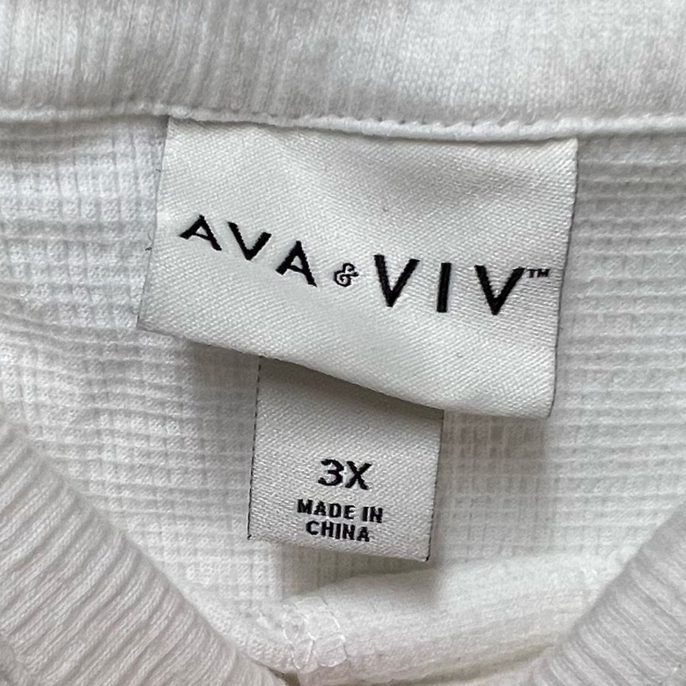 Ava & Viv Plus Size Button Front Dress Nwot 3xl - image 6